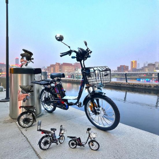 صورة دراجة YLE2 الكهربائية تتميز بتصميم مريح وعصري